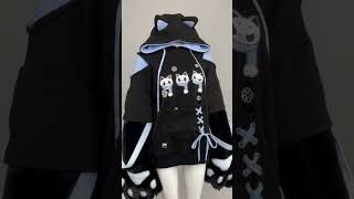 Snow Down Kitten Hoodie💙🐱 original design from us!! @Micotaku #clothingdesign #hoodie #kawaii #furry