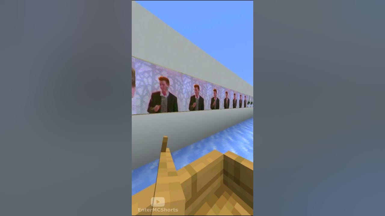 Never Gonna Give You Up Minecraft Animation🤯