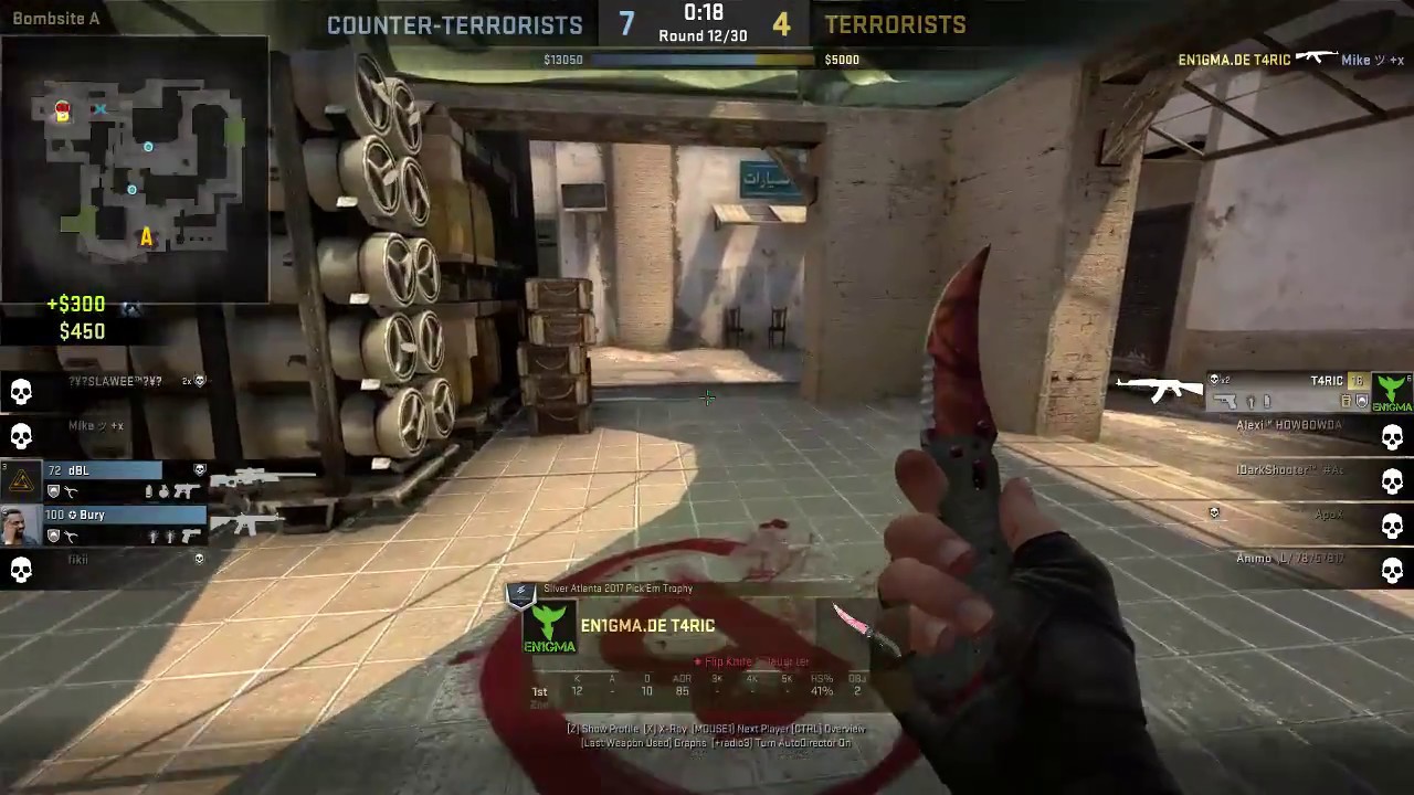 [CSGO] Mirage 1vs4 FULL CONTROL PASHA BICEPS PLAY