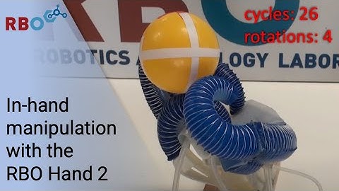 In-hand manipulation with the RBO Hand 2