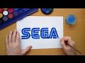 How to draw the Sega logo