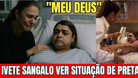 IVETE SANGALO VISITS PRETA GIL AND IS FACED WITH A DEPLORABLE SITUATION: "WHAT HAPPENED, FRIEND?"