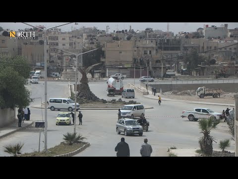 حركة اعتيادية لسكان في مدينة الحسكة خلال اليوم الثاني من الإغلاق الكلي