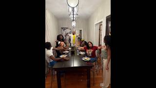 Destiny tries to jumps across the dinner table when Faith disses Sharra's cooking