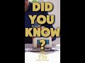 DID YOU KNOW?!