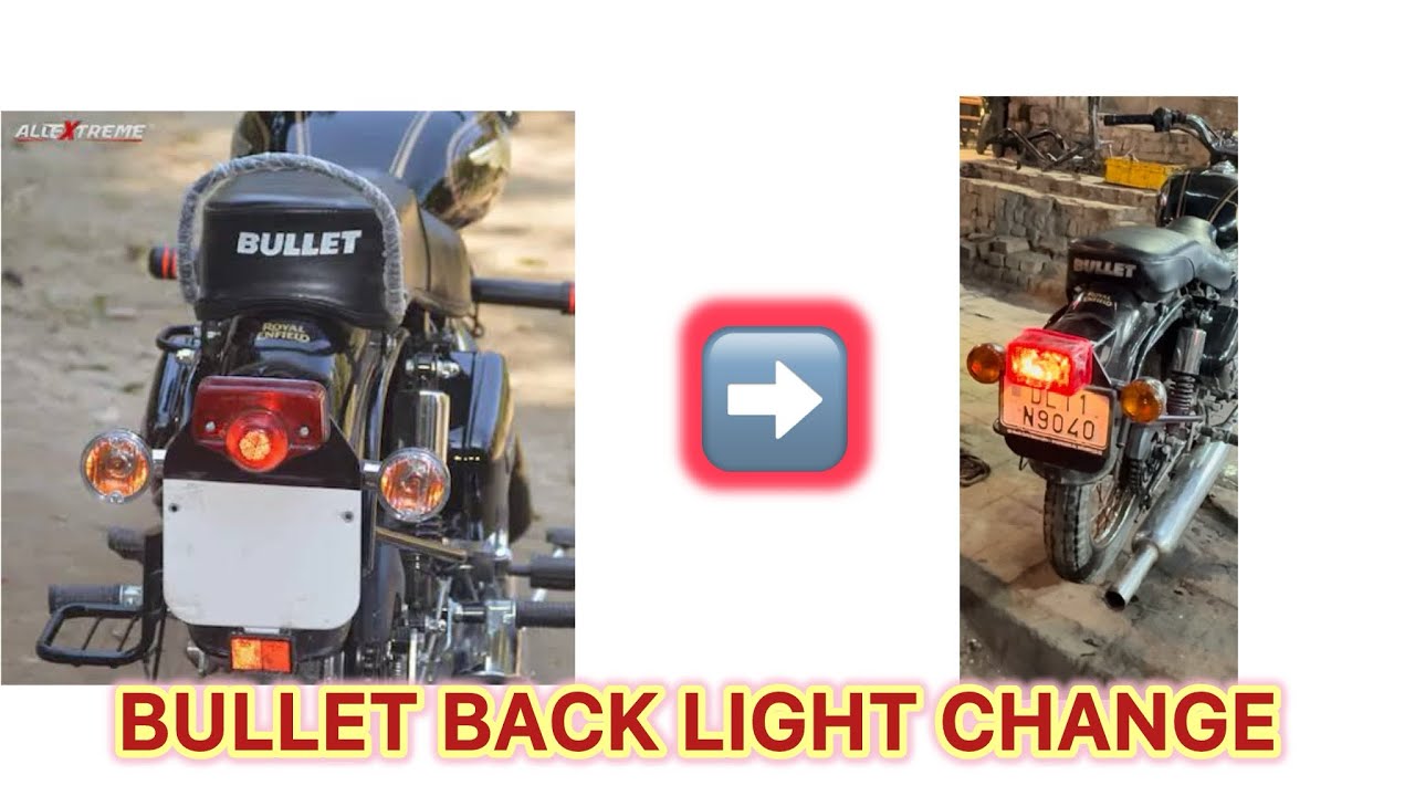 Bullet back light change🤩||old model light|| Homest review of Rajender da dhaba🥵|Pratham Sharma|