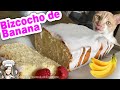 🍌 Torta de Banana súper esponjosa + cremoso glaseado fácil! 🍌