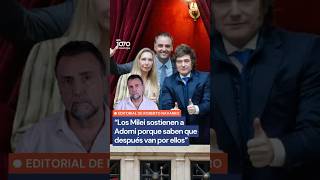 Navarro expone el MIEDO de Milei: "Sabe que después de Adorni van por él y la hermana"