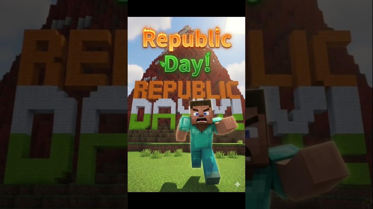 Minecraft says Happy Republic Day to you! 🤯🥳🥳
