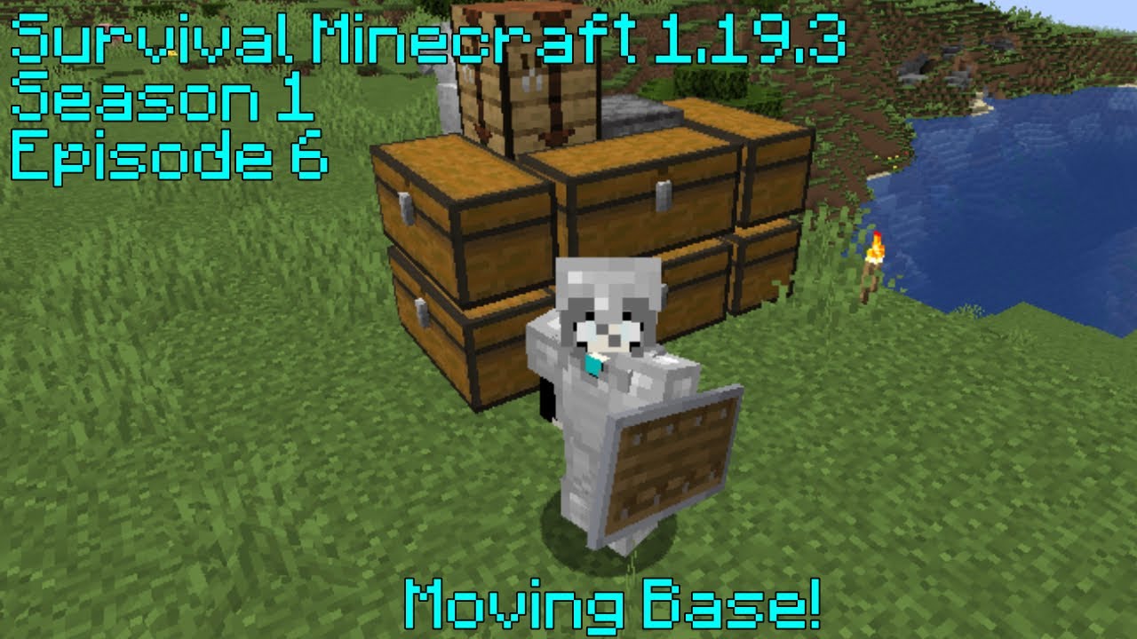 Survival Minecraft 1.19.3 S:1 EP:6 Moving Base!