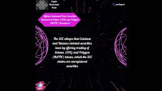 cryptonews   Statement From Securities Announced Solana Sol And Polygon Matic Developers