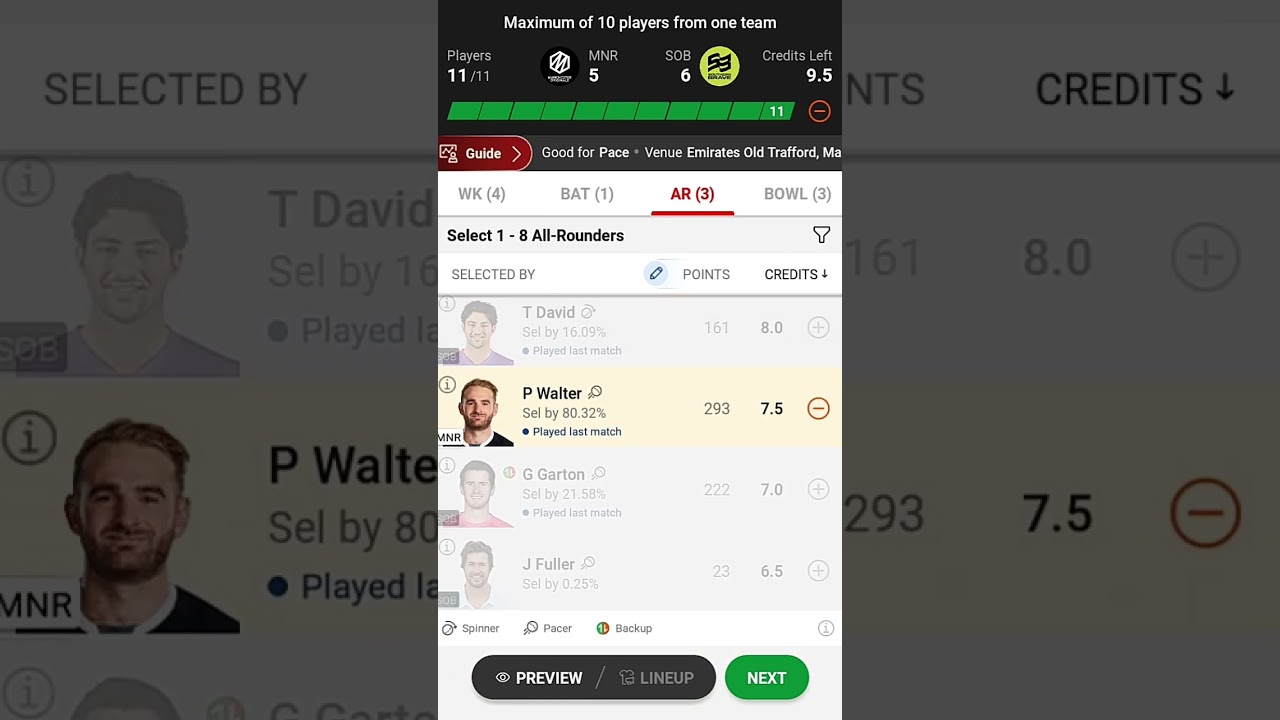 MNR vs SOB Dream11 Prediction | The Hundred | Fantasy Sports | Pick Up Fast