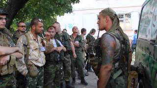 Novorossiya Militia Before Going to Battle Zone [ENG subs]