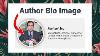 How to Add a WordPress Author Bio Image