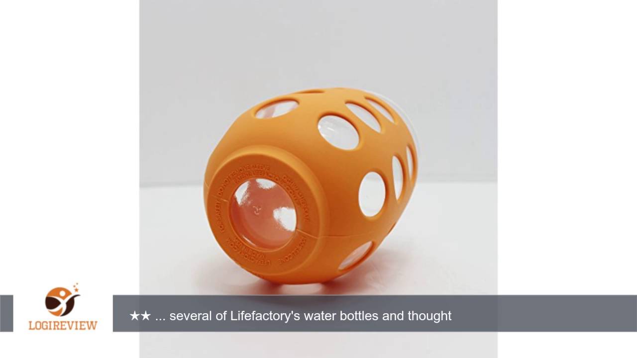 Lifefactory 17-Ounce BPA-Free Indoor/Outdoor Wine Glass with Protective Silicone Sleeve, Orange, Set