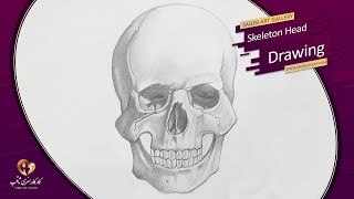 Skeleton Head Drawing Sketch - طراحی اسکلیت سر