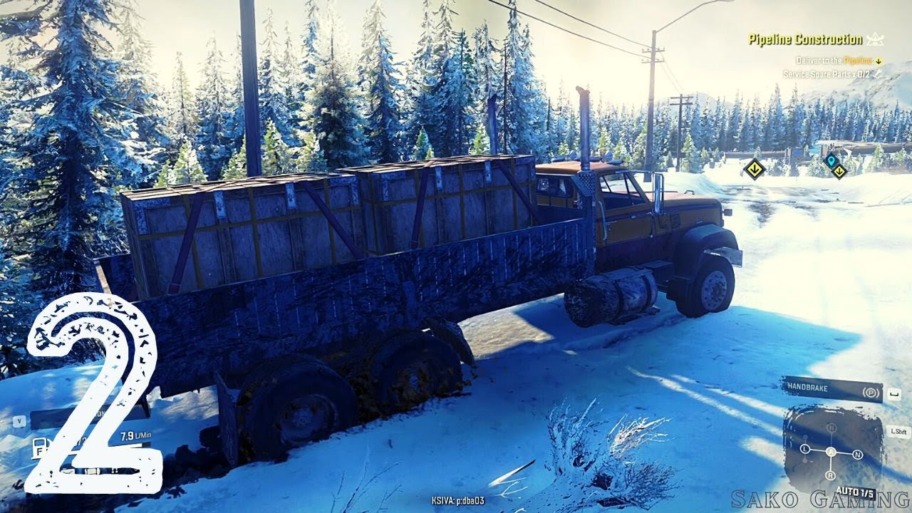 SNOWRUNNER PC Gameplay Walkthrough Part 2 - Pipeline Construction - YouTube