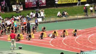 20160423　中体連　第２回記録会　男子　100m　T決勝　3組