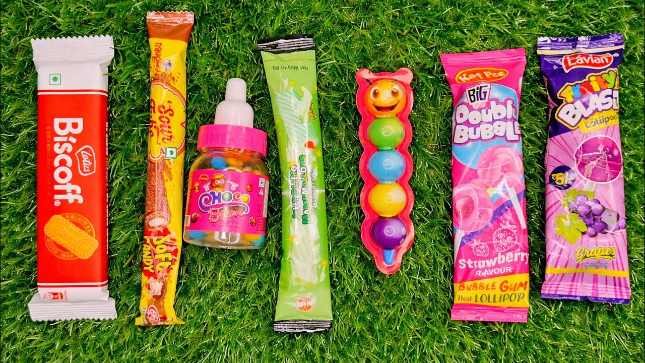 Satisfying video Candy Lollipop & Choco beam  Unboxing 🍭🍭