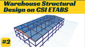 Warehouse Structural design on ETABS: Wind load coefficients |code| steel truss analysis Part 2