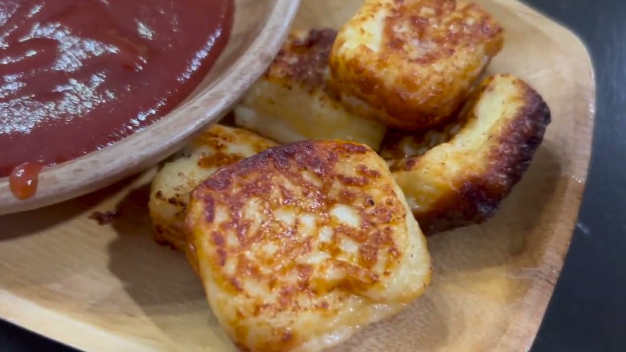 Queso Frito con Salsa de Guayaba