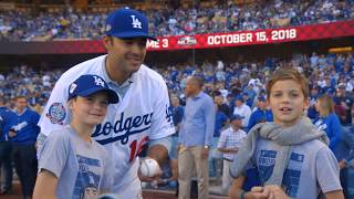 Backstage Dodgers: Andre Ethier Ceremonial First Pitch