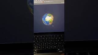Here's a super near ReactJS and Three.js project of a 3D earth.#coding