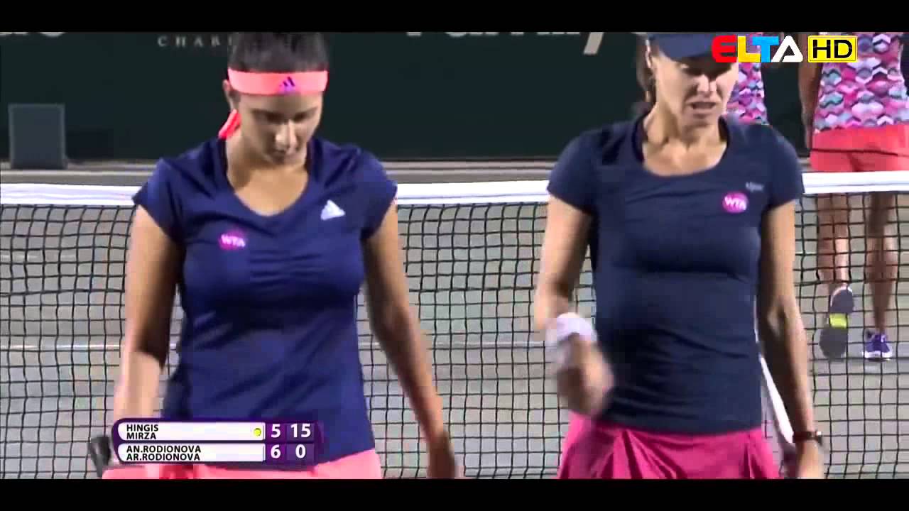 M Hingis S Mirza vs An Rodionova Ar Rodionova Charleston 2015 Highlights