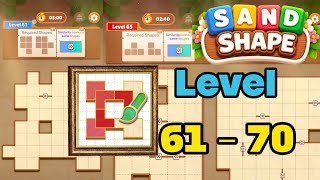 Sand shape level 61 - 70 solution walkthrough 