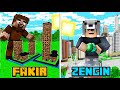 FAKİR EN KÜÇÜK ŞEHİR VS ZENGİN EN KÜÇÜK ŞEHİR! 😱 - Minecraft