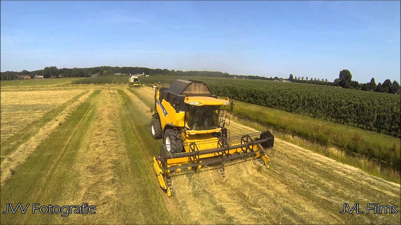 grass seeds harvesting 2015 | Grassamenernte | Graszaad dorsen New-Holland CX 840