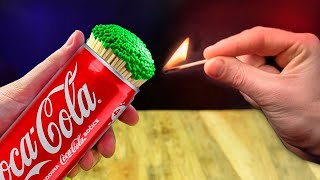 COCA COLA vs 10000 Matches! Fantastic Experiment!
