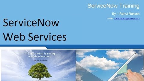 ServiceNow WebServices (SOAP / REST)