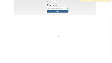 Two factor authentication with security questions