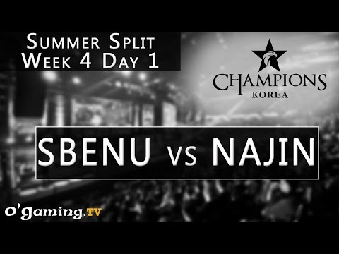 Sbenu Sonicboom vs Najin e-mFire - LCK Summer Split - Week 4 - Day 1 - SBENU vs NAJIN