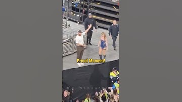 Travis Shows Off His Pride Walking Out with Taylor Swift! Dublin #taylorswift #shorts #traviskelce