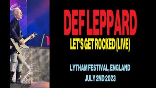 Def Leppard - Let's Get Rocked live Lytham | Joe jokes | windy day #defleppard #stadiumtour