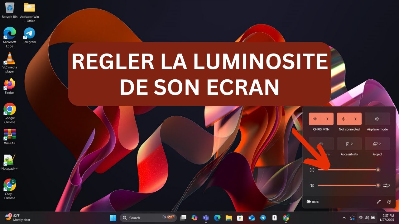 Comment Regler La Luminosite De Son Ecran PC(Tres Facile) - YouTube