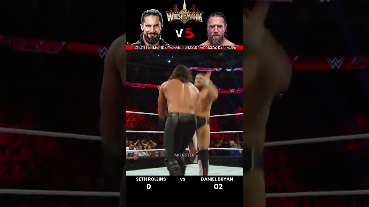 Every Seth Rollins vs Daniel Bryan 1 on 1 Match Result Edit 💥 
