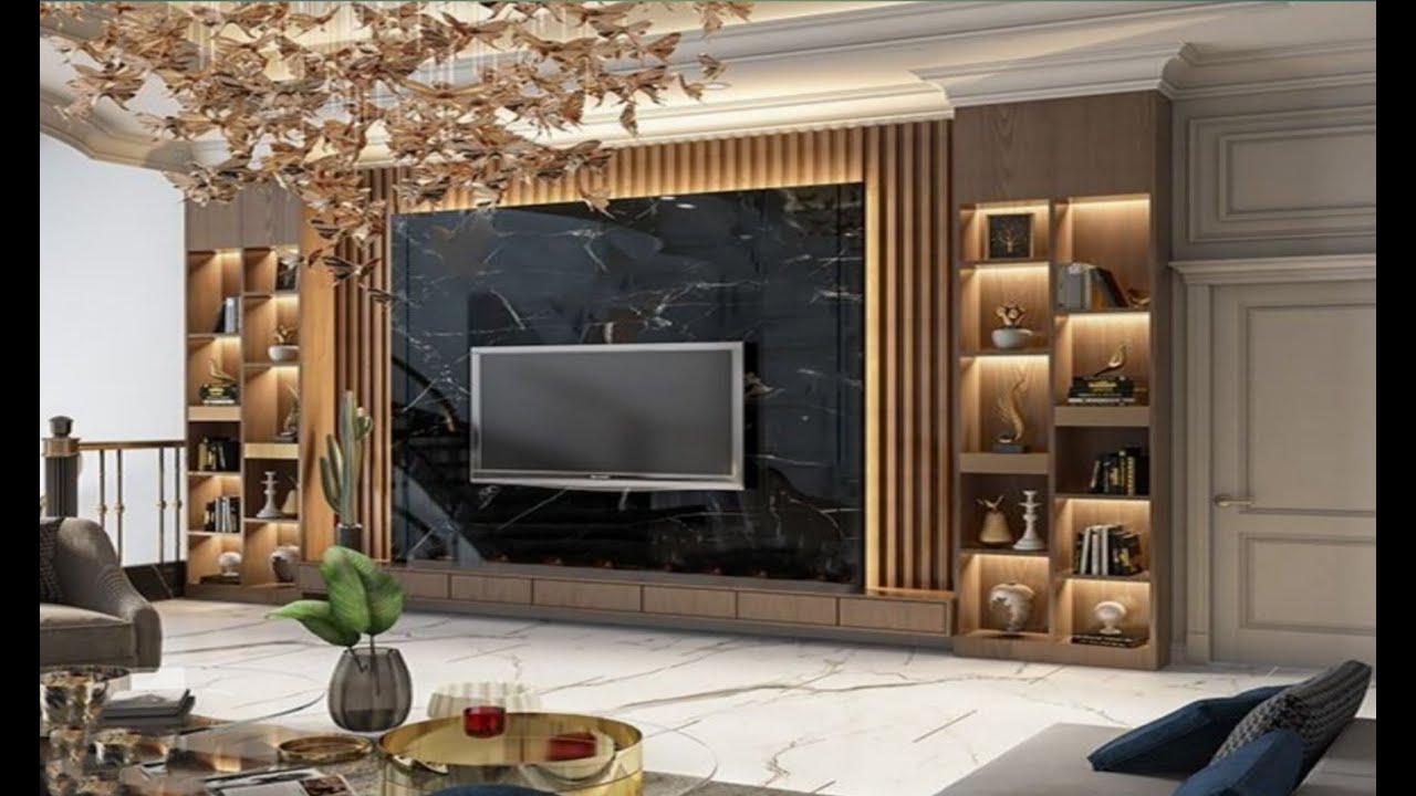 اشكال ديكورات تلفزيون ديكور تكسيات خشبية افكار ديكورتلفزيون تصميم ديكور ...