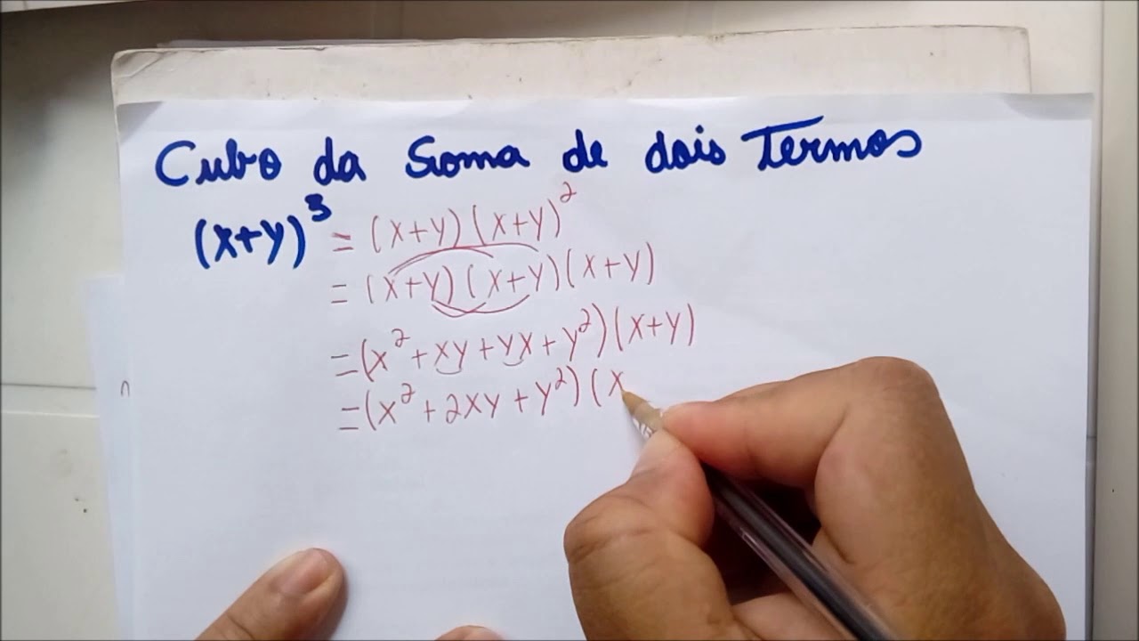 Sabendo Que O Cubo Da Soma De Dois Termos