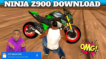 Gta sa Kawasaki Ninja z900 || lollipop mod || how to download for Android mobile #gtf #ttf