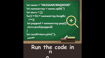 JavaScript reverse string without using any built-in function #javascript #frontend #problemsolving