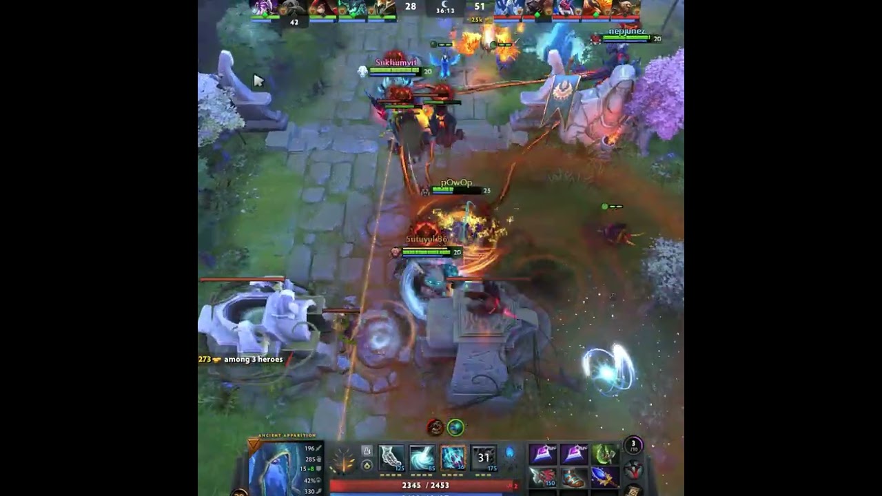 When Ancient Apparition farm Hero instead of creeps 🔥Easy 2870 Golds🔥 