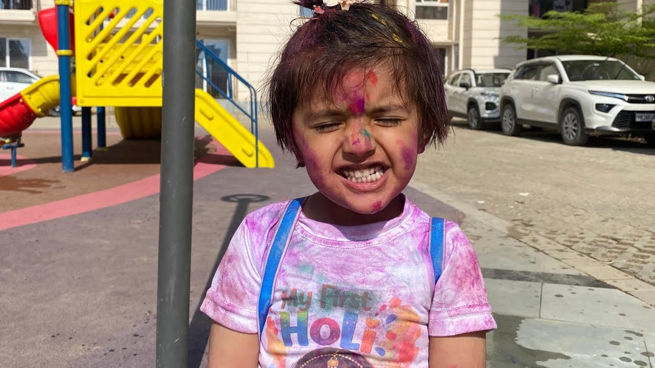 आज हम sujanpur  होली मेले मै गए ❤Harshu  ne kheli khub Holi❤😄#kangra #viral #holi #sujanpurmela#