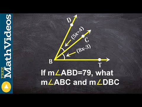 Finding the measure of an angle using angle addition theorem