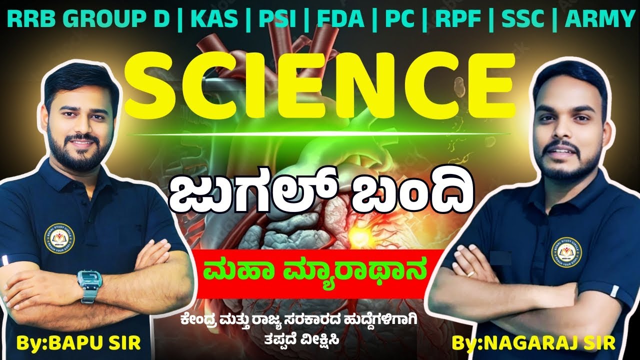 IMP SCIENCE QUESTIONS| FOR ALL EXAMS  IN KANNADA BY : NAGARAJ SIR