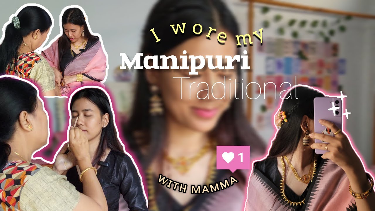 Northeast Traditional Dress | Enephi Phanek | With Mom | Manipuri Muga Enephi Phanek Manashi Singha