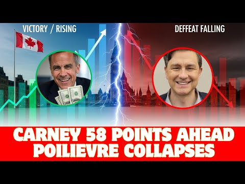 BREAKING Carney DESTROYS Poilievre In New Poll 58 Point LEAD  BREAKING Carney DESTROYS Poilievre In New Poll 58 Point LEAD
