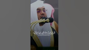 أَمَّنْ هُوَ قَانِتٌ آنَاء اللَّيْلِ ~ تلاوة خاشعة بأداء آسر يبكي القلوب للشيخ ياسر الدوسري 😥💔